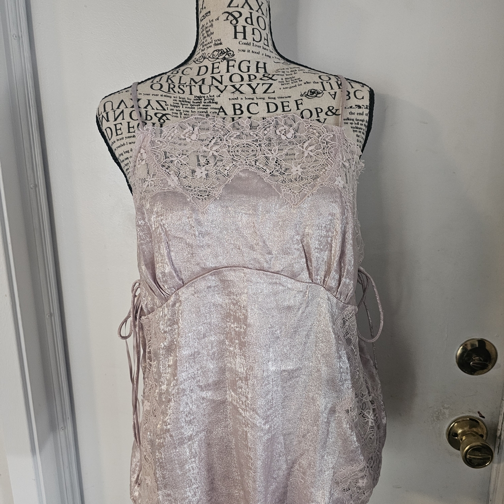 Free People Pink Lace Camisole